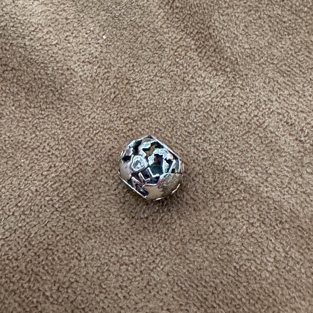 Silver and Cubic Zirconia All Around the World Pandora  Charm